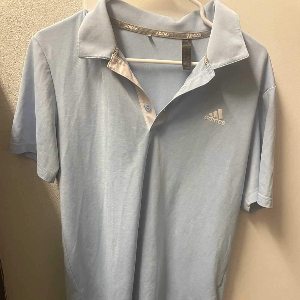 Dri-fit Adidas Light Blue Polo